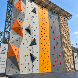 Modern Outdoor Climbing Wall Facility