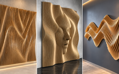 Wavy Wood Acoustic Wall