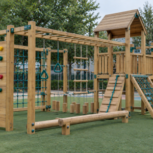 Wooden Playground Obstacle Course